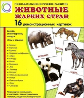 Демонстрационные карточки "Животные жарких стран" - «globural.ru» - Алапаевск