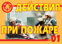 Комплект плакатов "Действия при пожаре" - «globural.ru» - Алапаевск