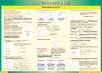 Таблица Векторы на плоскости (Планиметрия) 1000*1400 винил - «globural.ru» - Алапаевск