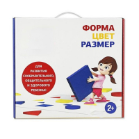 Подвижная развивающая игра "Форма, цвет, размер" - «globural.ru» - Алапаевск