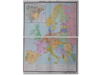 Учебная карта "Европа 1924-1939 гг" 1050*1420 мм (матовое, 2-стороннее лам.) - «globural.ru» - Алапаевск