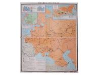 Учебная карта "Россия 1907-1914 гг." 1420*1100 мм (матовое, 2-стороннее лам.) - «globural.ru» - Алапаевск