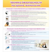 Стенд "Техника безопасности на уроке технологии" - «globural.ru» - Алапаевск