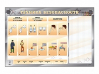 Электрифицированный стенд "Техника безопасности" с маркерными полями - «globural.ru» - Алапаевск