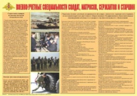 Плакат "Военно-учетные специальности солдат, матросов, сержантов и старшин" - «globural.ru» - Алапаевск