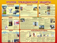 Стенд "Уголок гражданской защиты" - «globural.ru» - Алапаевск