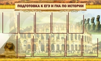 Стенд "Подготовка к ЕГЭ и ОГЭ по истории вариант 2 ( 9 кармашков)" - «globural.ru» - Алапаевск