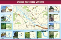 Таблица демонстрационная "Условные знаки плана местности" (винил 100x140) - «globural.ru» - Алапаевск