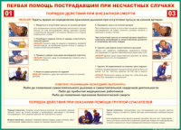 Таблица Порядок действий при внезапной смерти 1000*1400 винил - «globural.ru» - Алапаевск