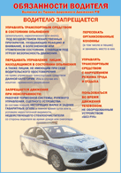 Плакат "Водителю запрещается " 1000*1400 винил - «globural.ru» - Алапаевск