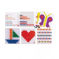 Мозаика Peg Board. Набор с прозрачными досками и картинками - «globural.ru» - Алапаевск