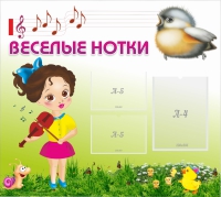 Стенд "Веселые нотки" - «globural.ru» - Алапаевск