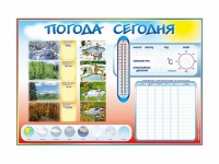 Стенд-уголок маркерный "Погода сегодня" - «globural.ru» - Алапаевск