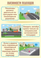 Стенд "Обязанности пешехода часть 2" - «globural.ru» - Алапаевск