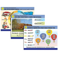 Комплект таблиц для начальной школы "Русский язык. Имя прилагательное" - «globural.ru» - Алапаевск