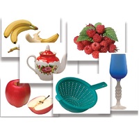 Набор предметных картинок "Фрукты, ягоды, орехи. Посуда" - «globural.ru» - Алапаевск