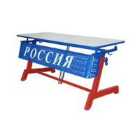 Стол ученический двухместный "Патриот-2п" на газовом лифте (р.гр. № 3-7 и наклоном столешницы ) - «globural.ru» - Алапаевск