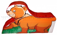 Напольная игрушка "Медвежонок" с шелкографией (ВИК) - «globural.ru» - Алапаевск