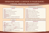 Стенд "Правописание союзов наречий местоимений" - «globural.ru» - Алапаевск