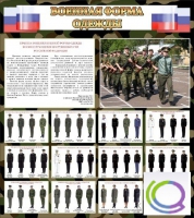 Стенд "Военная форма одежды (флаг РФ)" - «globural.ru» - Алапаевск