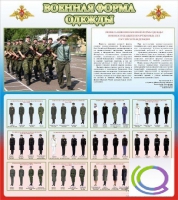 Стенд "Военная форма одежды (герб РФ)" - «globural.ru» - Алапаевск