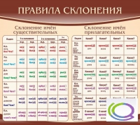 Стенд "Правила склонения" - «globural.ru» - Алапаевск