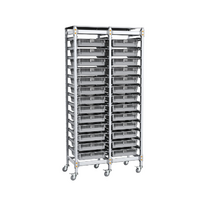 Стеллаж мобильный 2-х секционный для учебных наборов и цифровых лабораторных комплексов SenseDisc - «globural.ru» - Алапаевск