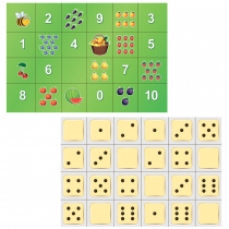 Тематическое поле-маршрутизатор «Фрукты и цифры» / «Точки» для мини-робота Bee-Bot - «globural.ru» - Алапаевск