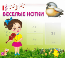 Стенд "Веселые нотки" - «globural.ru» - Алапаевск