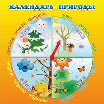 Стенд "Календарь природы" 0.5x0.5 - «globural.ru» - Алапаевск