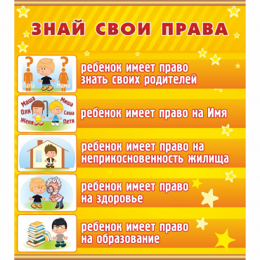 Стенд "Знай свои права" - «globural.ru» - Алапаевск