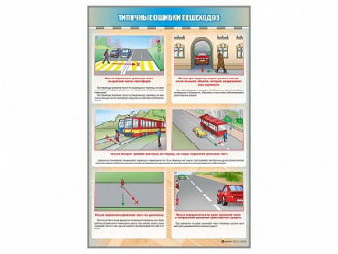 Стенд "Типичные ошибки пешеходов" - «globural.ru» - Алапаевск